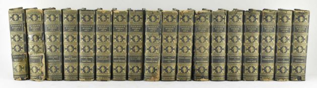 DICKENS, CHARLES. CRUIKSHANK DELUXE EDITION IN CRUSHED MOROCCO SET OF EIGHTEEN