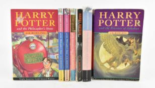 ROWLING, J. K. SEVEN EARLY HARRY POTTER EDITIONS