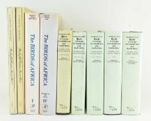 ORNITHOLOGY. NINE REFERENCE WORKS AND HANDBOOKS ON BIRDS OF THE WORLD