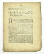 TRIALS. 1701 SCARCE PAMPHLET ON THE MARITAL ABUSE OF THE COUNTESS OF ANGLESEY