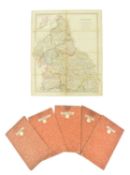 GREAT BRITAIN. CIRCA 1831 ENGLAND AND WALES IN FIVE PARTS MAPS