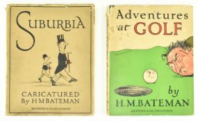 BATEMAN, H. E. TWO 1920S FIRST EDITIONS IN ORIGINAL DUST WRAPPERS