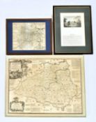 THREE 17TH C & LATER MAPS OF BRITISH COUNTIES AND CITIES