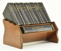 ASPREY & CO. LTD. REFERENCE LIBRARY ON OAK SHELF STAND