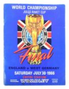 1966 WORLD CUP - ORIGINAL ENGLAND V W.GERMANY PROGRAMME