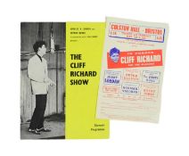 MUSIC - CLIFF RICHARD & THE SHADOWS - 1960 PROGRAMME & FLYER