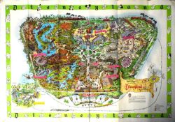 WALT DISNEY’S DISNEYLAND - ORIGINAL 1964 MAP OF THE RESORT