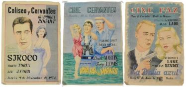 1940S / 50S SPANISH CINEMA POSTERS - COLLECTION OF THREE