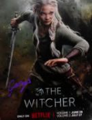 FREYA ALLAN - THE WITCHER - SIGNED 8X10