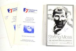 SIR STIRLING MOSS (1929-2020) - COLLECTION OF AUTOGRAPHS