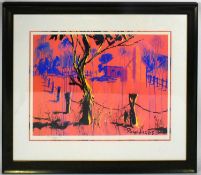 ROLF HARRIS (1930-2023) - BUSH SHACK AT SUNRISE - FRAMED LTD ED PRINT
