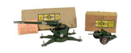 DIECAST - X2 VINTAGE ASTRA PHAROS DIECAST MILITARY GUNS