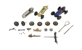 SCHUCO - VINTAGE TINPLATE CLOCKWORK CAR & SPARES