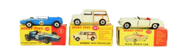 DIECAST - X3 VINTAGE DINKY TOYS DIECAST MODELS