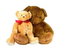 TEDDY BEARS - X2 LARGE SOFT TOY TEDDY BEARS