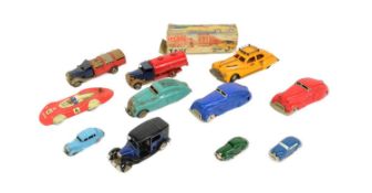 TINPLATE TOYS - COLLECTION OF ASSORTED VINTAGE MODELS