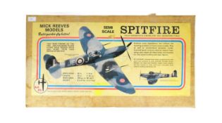 MODEL PLANES - MICK REEVES MODELS SEMI SCALE SPITFIRE