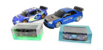 DIECAST - X2 SUBARU DIECAST MODES WITH X2 RC MODELS