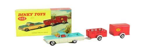 DIECAST - VINTAGE DINKY TOYS DIECAST CHEVROLET PICK UP & TRAILERS