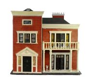 DOLLS HOUSE - HAND BUILT WOODEN DOLLS HOUSE