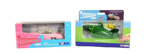 DIECAST - X2 CORGI THUNDERBIRDS DIECAST MODELS
