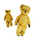 TWO VINTAGE SOFT TOY TEDDY BEARS