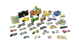 DIECAST - COLLECTION OF MOTORCYCLE INTEREST DIECAST MODELS & TOYS