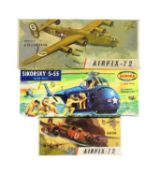 MODEL KITS - X3 VINTAGE PLASTIC AVIATION MODEL KITS