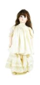 LARGE VINTAGE REPRODUCTION PORCELAIN DOLL