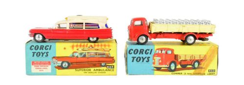 DIECAST - X2 VINTAGE CORGI TOYS BOXED DIECAST MODELS