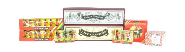 MODEL SOLDIERS - COLLECTION OF BRITAINS HAND PAINTED METAL SOLDIERS