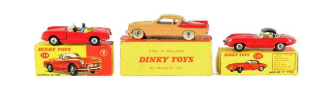 DIECAST - X3 VINTAGE DINKY TOYS DIECAST MODEL CARS