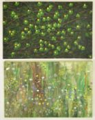 TWO F. J. TURTON (1946-2023) - OIL ON CANVAS COMPOSITIONS