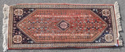 VINTAGE 20TH CENTURY SMALL PERSIAN ISLAMIC BIJAR RUG
