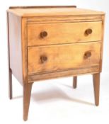 BRITISH MODERN DESIGN - MID CENTURY 1950S DISTRESSED PEDESTAL CHEST