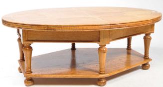 ART DECO MANNER WALNUT COFFEE TABLE