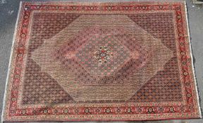 VINTAGE MID CENTURY PERSIAN BIDJA SENNEH FLOOR RUG
