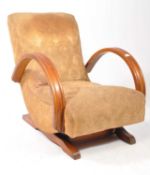 1930S ART DECO BENTWOOD ROCKING CHAIR - ARMCHAIR