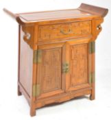 CHINESE HARDWOOD ALTAR STYLE CABINET SIDEBOARD
