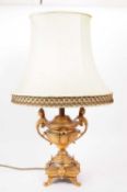 19TH CENTURY ORMOLU BRONZE CAMPANA URN LAMP