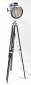 CONTEMPORARY CHROME TRIPOD STANDARD LAMP