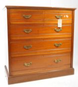 EDWARDIAN ARTS & CRAFTS WALNUT CHEST OF DRAWERS