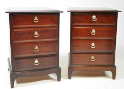 STAG - MINSTREL RANGE - TWO 20TH CENTRY BEDSIDE CHEST OF DRAWERS