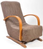 BRITISH MODERN DESIGN - ART DECO 1930S BANANA CHAIR / ARMCHAIR