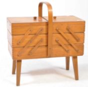 BRITISH MODERN DESIGN - CANTILEVER METAMORPHIC SEWING BOX