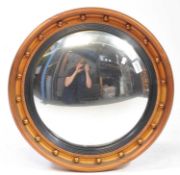 GEORGE III REVIVAL FRAMED CIRCULAR CONVEX WALL MIRROR
