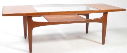 VICTOR B WILKINS - G PLAN - TEAK & GLASS COFFEE TABLE