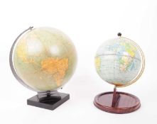 CHAD VALLEY & PHILLIPS 20TH CENTURY DESK TOP WORLD GLOBES