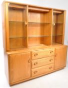 ERCOL FURNITURE - ELM WOOD WINDSOR SIDEBOARD CREDENZA
