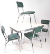 1950S MID CENTURY AMERICAN DINER STYLE DINING ROOM SUITE